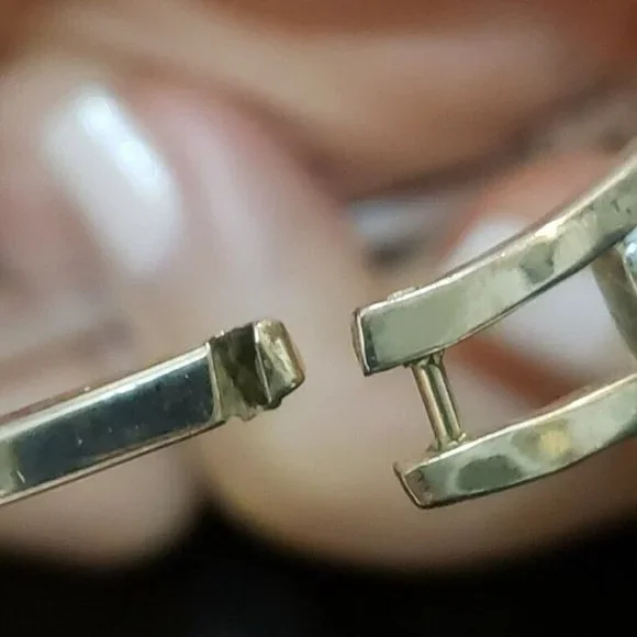 MEXICAN SILVER BRACELETS with INLAID FLOWER MOTIFS OF NATURAL MOTHER OF PEARL - Picture 10 of 11